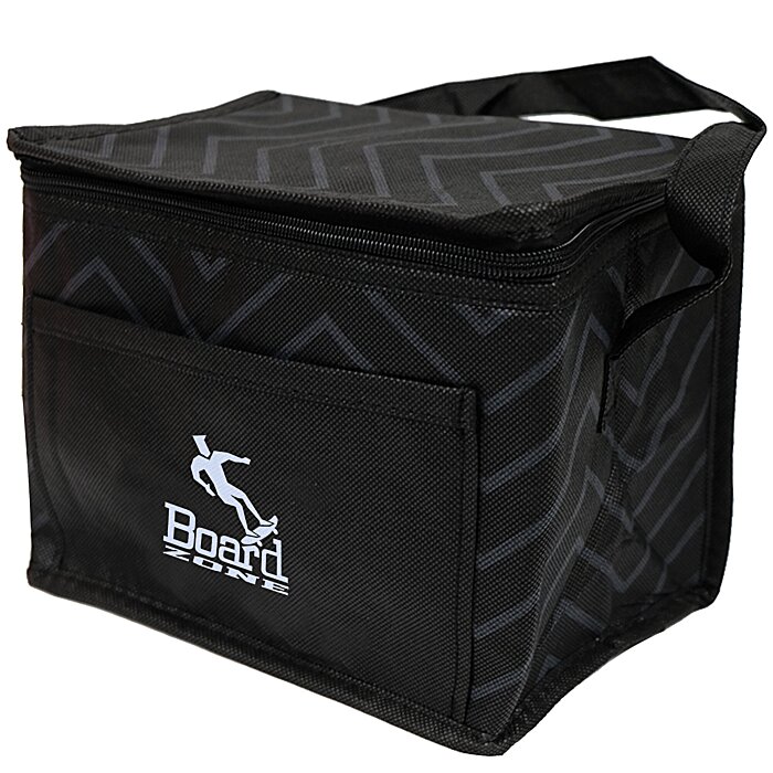 Custom Tonal Zig Zag Accent Lunch Cooler