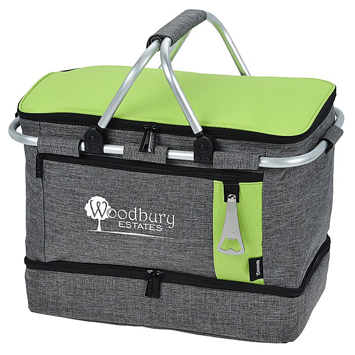 Custom Koozie® Collapsible Jumbo Picnic Basket - Closeout