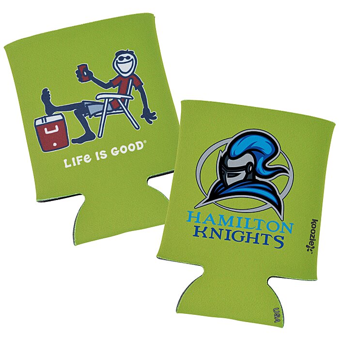 Custom Life is Good Koozie® Can Cooler - Full Colour - Cooler