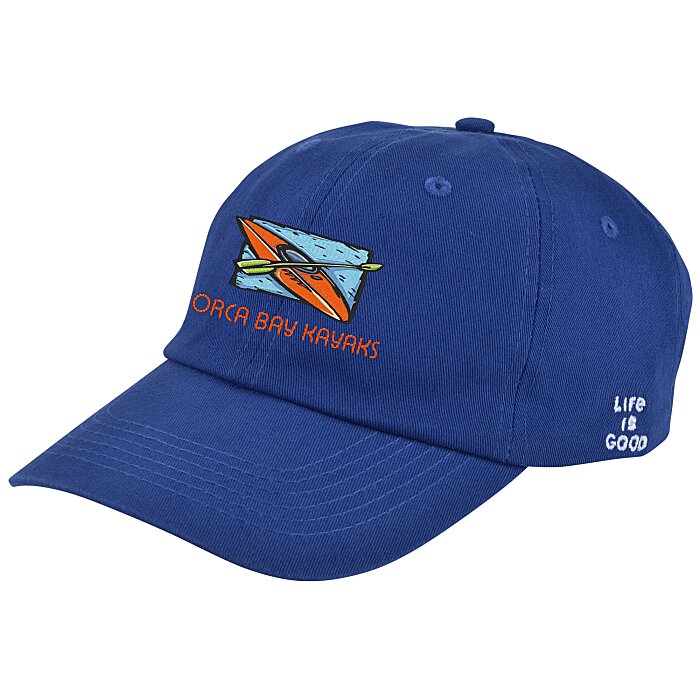 Custom Life is Good Relaxed Twill Koozie® Cap - Embroidered