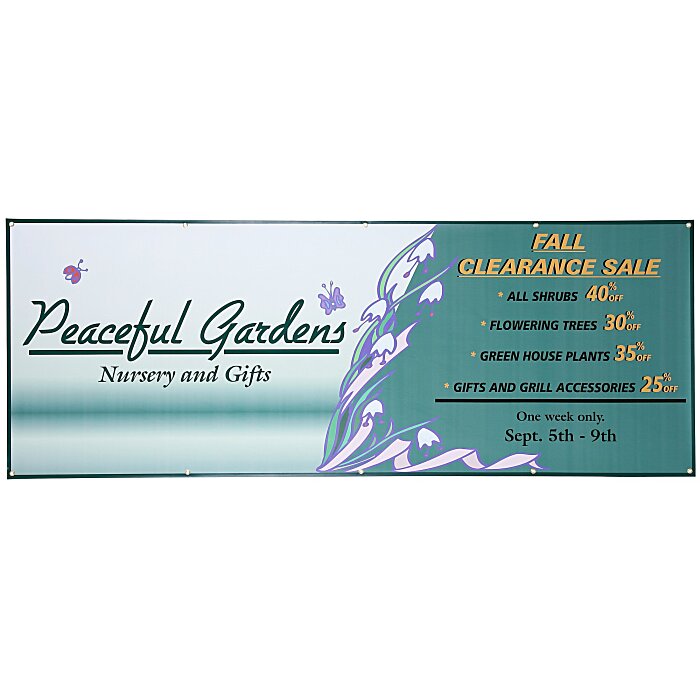 Custom Value Indoor Banner - 3' x 8'