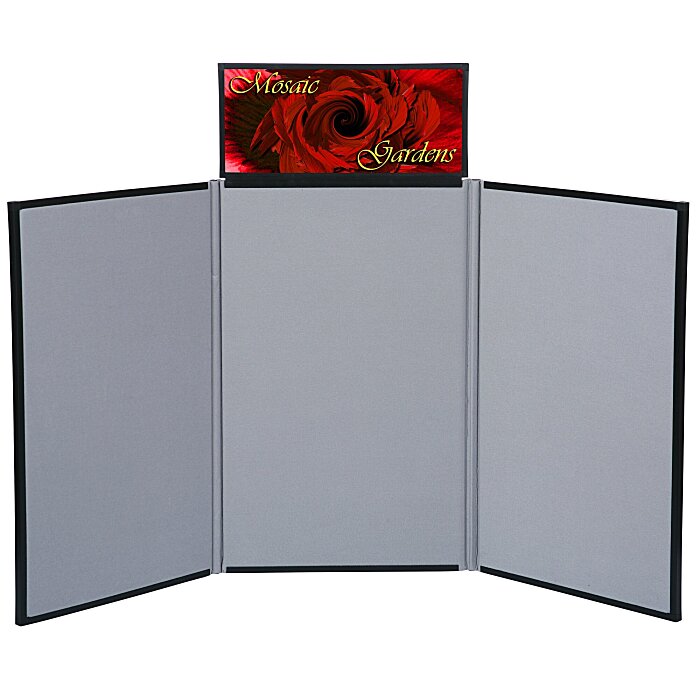 Custom Fold N Go Tabletop Display - 4 feet - Header
