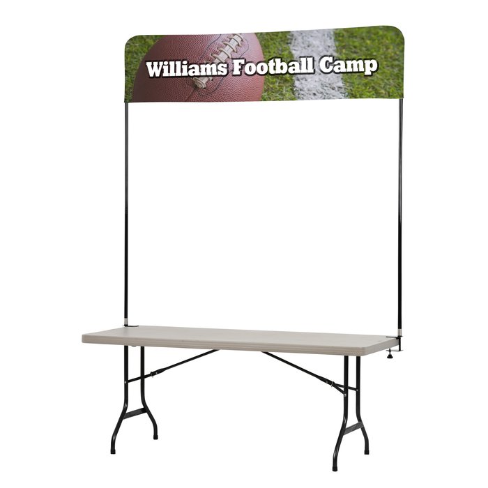 Custom Tabletop Banner System - 6 feet