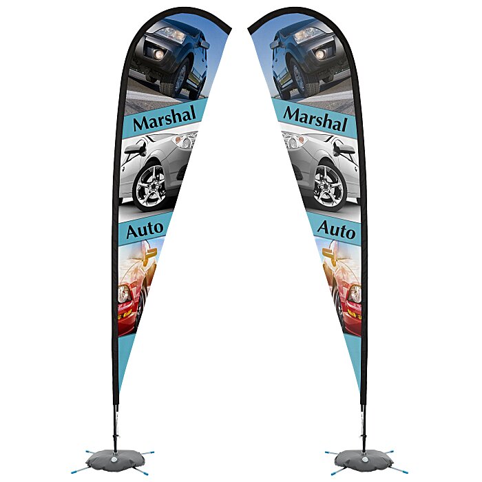 Custom Indoor Sail Sign - 11 feet - Two Sided