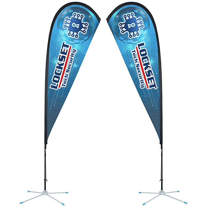 Custom Indoor Sail Sign - 8 feet - Two Sided