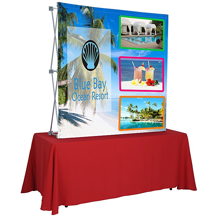 Custom Splash Tabletop Display - 5 feet - Front Graphics