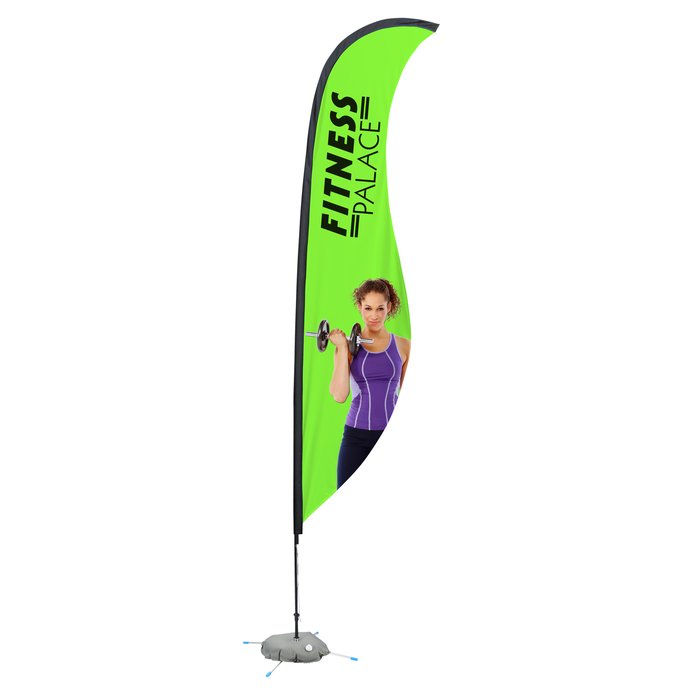Custom Indoor Sabre Sail Sign - 13 feet - One Sided