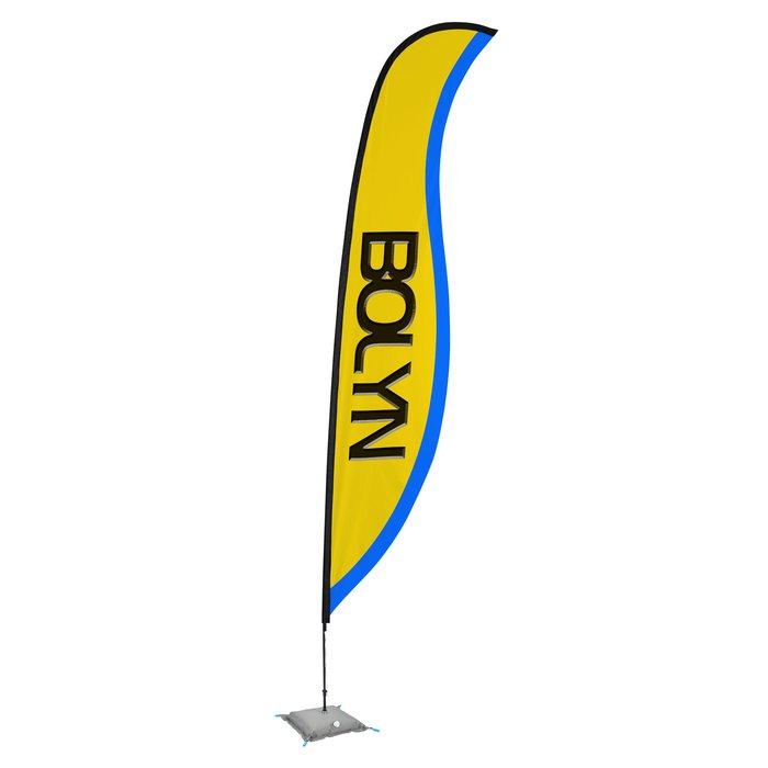 Custom Indoor Sabre Sail Sign - 17 feet - One Sided