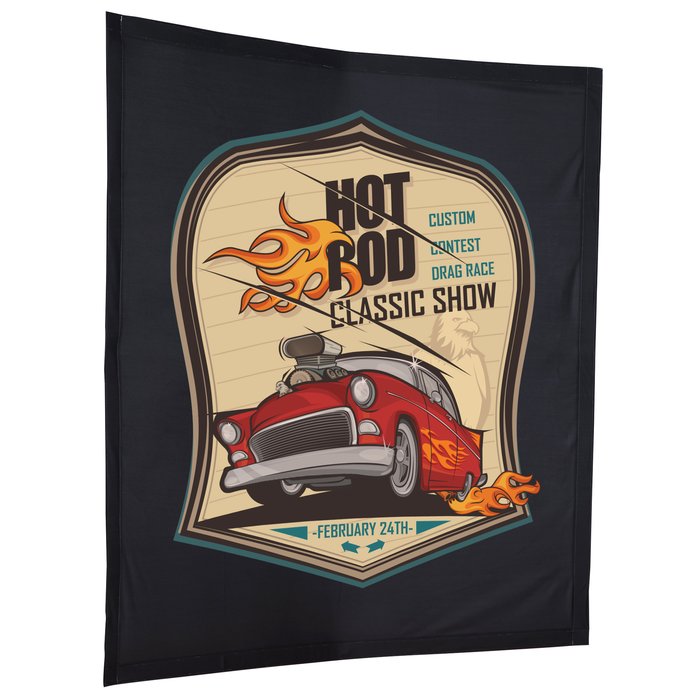 Custom Splash Curved Tabletop Display - 5 feet - Front Graphics - Replacement Graphic