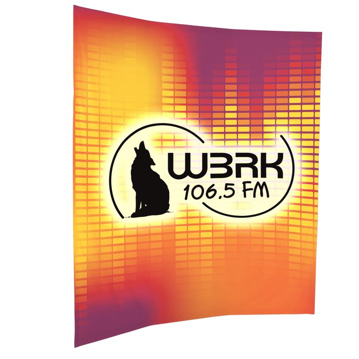 Custom Splash Curved Floor Display - 7 feet - Front Graphics - Replacement Graphic