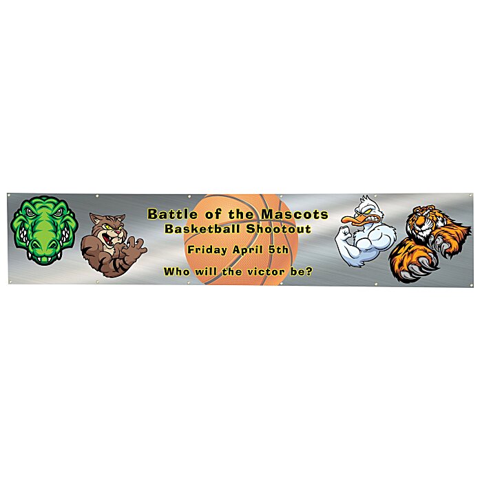 Custom Value Outdoor Banner - 2 feet x 10 feet - 24 hr
