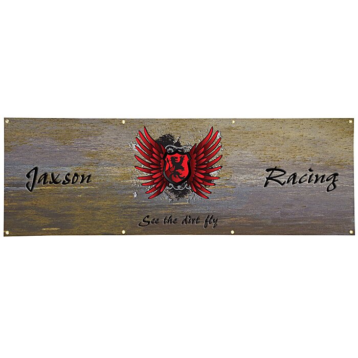 Custom Value Outdoor Banner - 2 feet x 6 feet - 24 hr