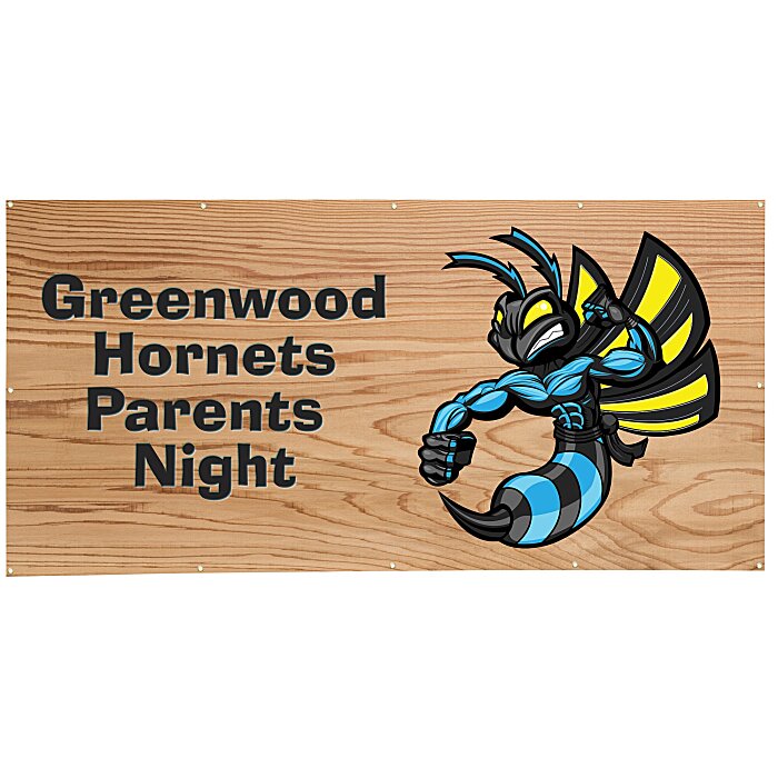 Custom Value Outdoor Banner - 4 feet x 8 feet - 24 hr