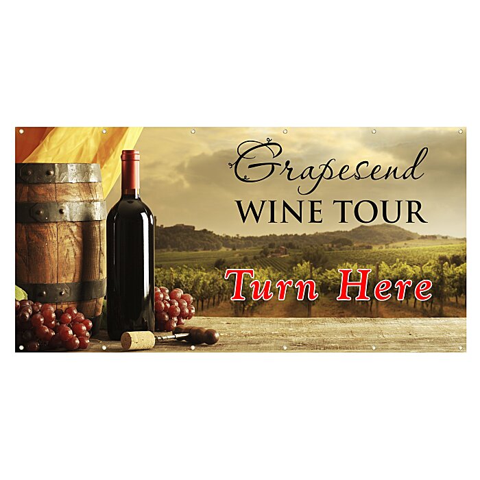 Custom Value Outdoor Banner - 5 feet x 10 feet - 24 hr