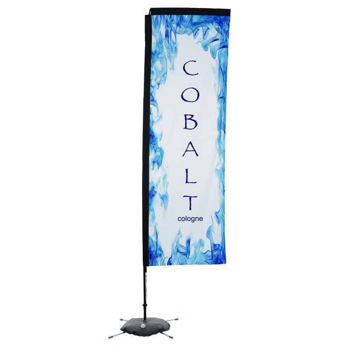 Custom Indoor Rectangular Sail Sign - 10 feet - One Sided