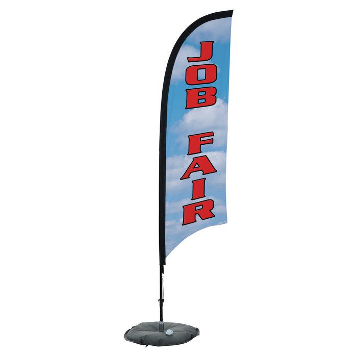 Custom Indoor Razor Sail Sign - 7 feet - One Sided