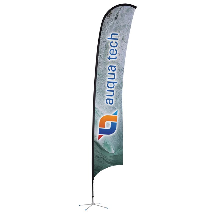 Custom Indoor Razor Sail Sign - 17 feet - One Sided