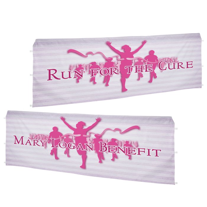 Custom Standard 10-foot Event Tent - Half Wall - Two Sided - Full Colour