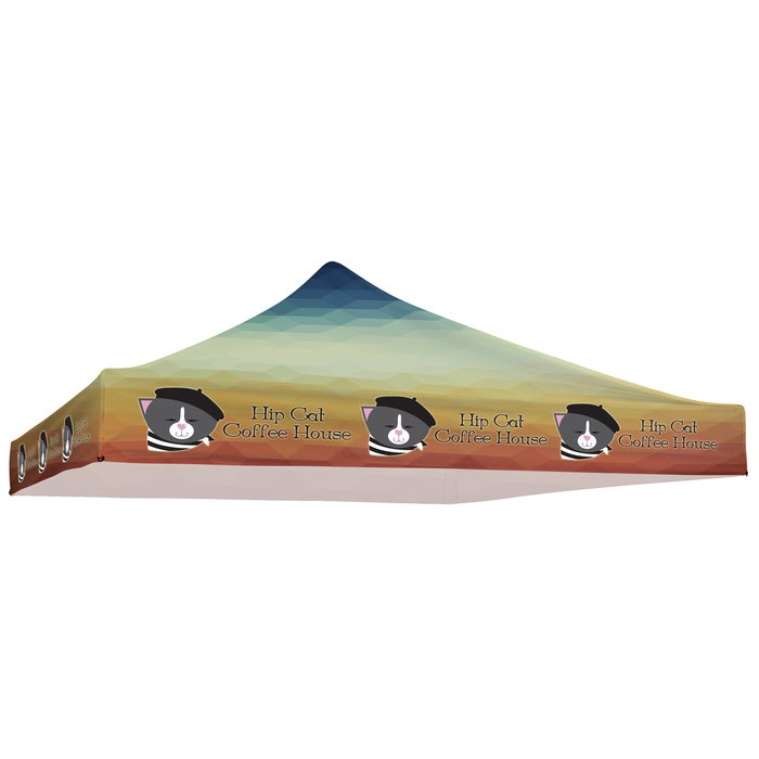 Custom Premium 10-foot Event Tent - Replacement Canopy - Full Colour