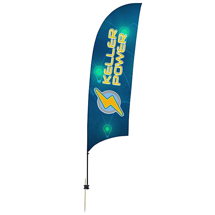 Custom Outdoor Value Razor Sail Sign - 10 1/2 feet - One Sided