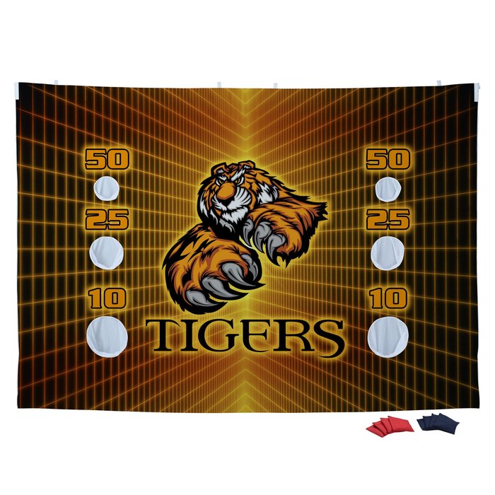 Custom 10' Event Tent Interactive Game Wall