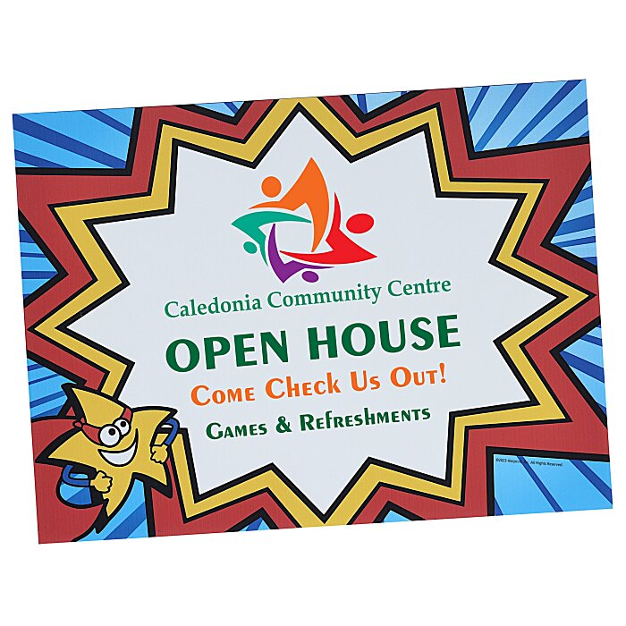 Custom Super Kid Yard Sign Graphic - 18 x 24