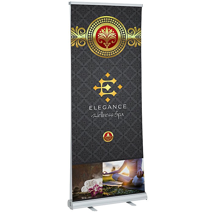 Custom Economy Retractable Double Sided Banner Display - 33 1/2 inches
