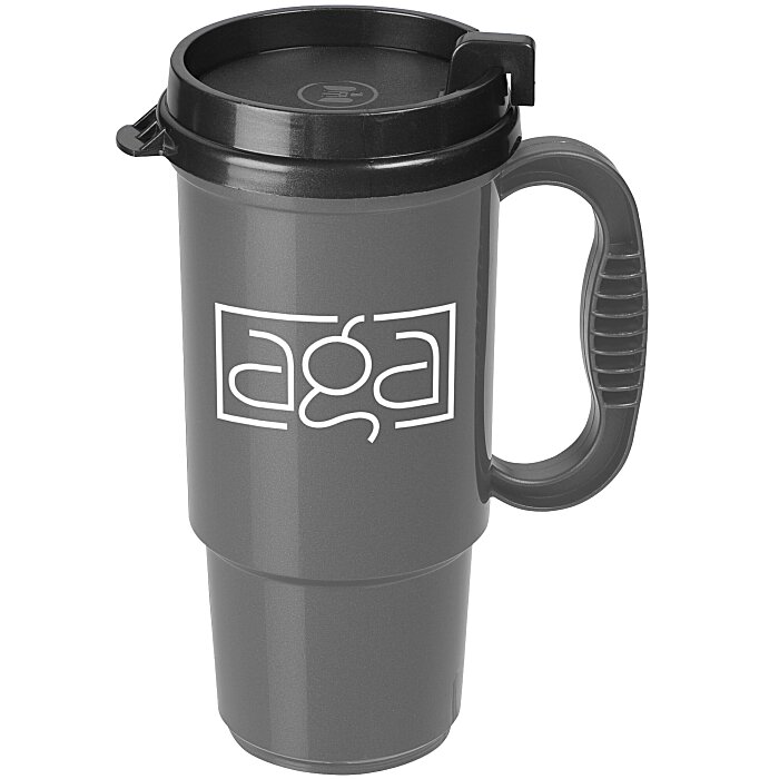 Custom Insulated Auto Mug - 16 oz - Black Interior