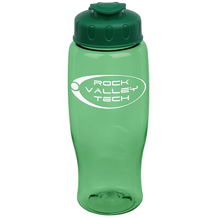 Custom Comfort Grip Bottle with Flip Lid - 27 oz