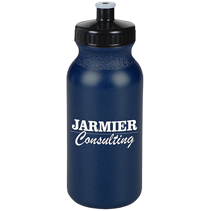 Custom Value Sport Bottle with Push Pull Lid - 20 oz - Metallic