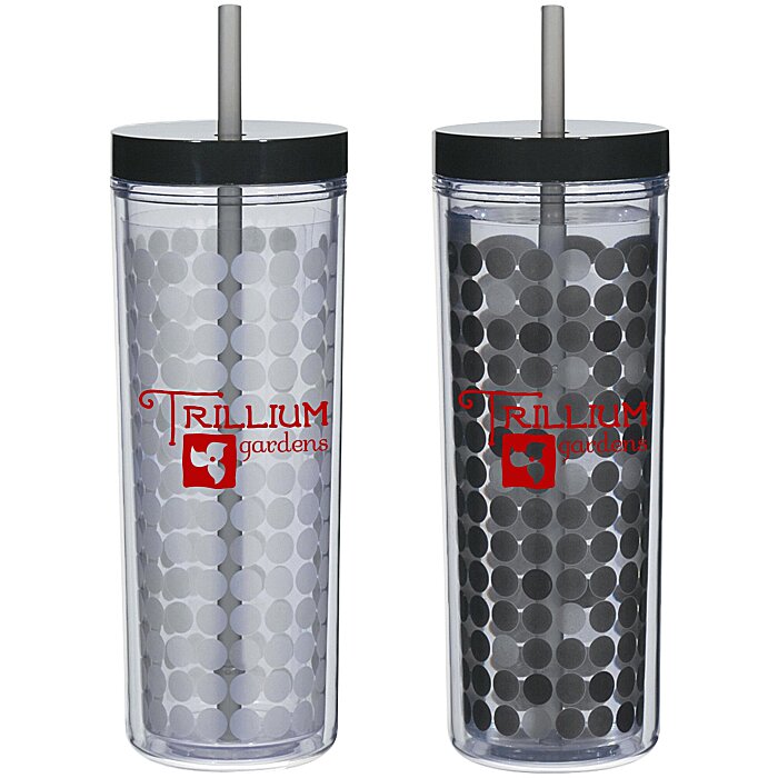 Custom Ice Chameleon Tumbler with Straw - 16 oz