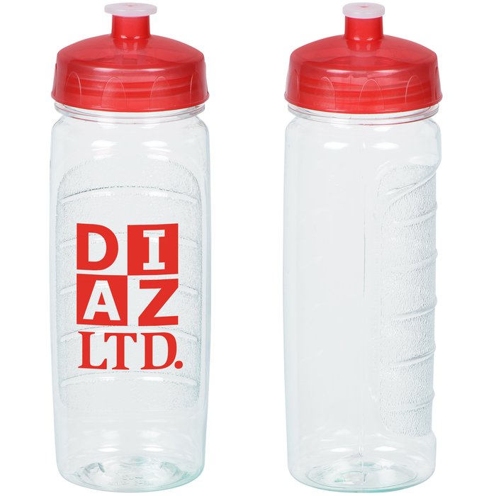 Custom Refresh Clutch Water Bottle - 20 oz - Clear