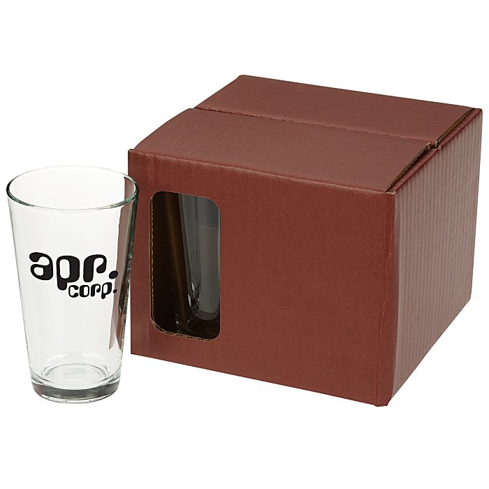 Custom Brew Pub Glass Set - Coloured Box