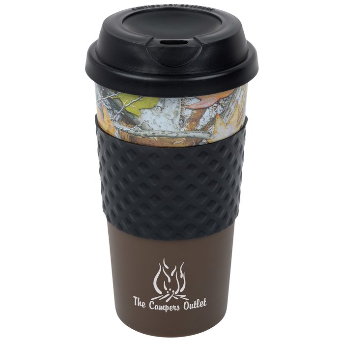 Custom Colour-Banded Classic Coffee Cup - Camo - 16 oz.