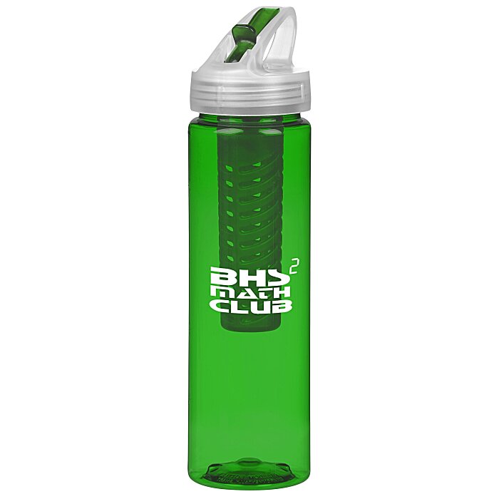 Custom Flip Out Infuser Colour Sport Bottle - 24 oz
