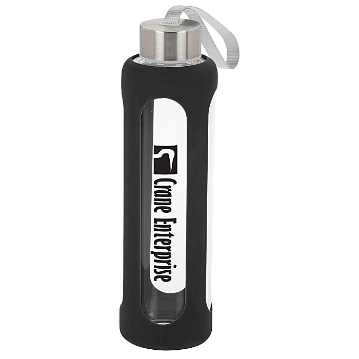Custom Pure Glass Water Bottle - 17 oz