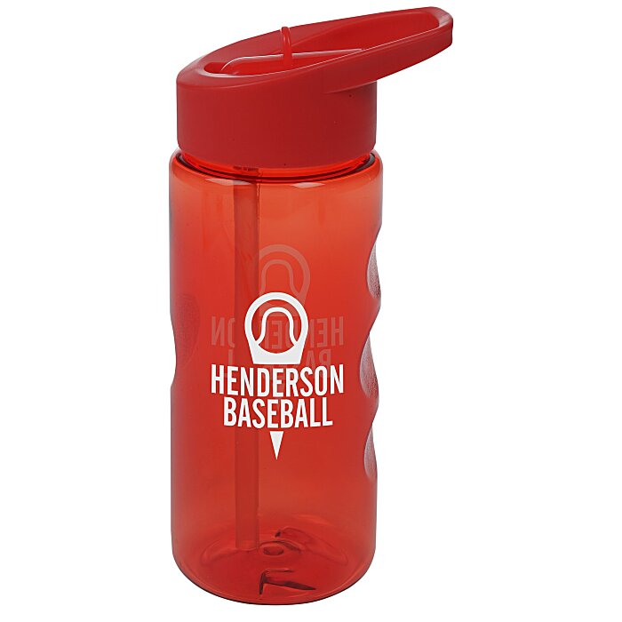 Custom Mini Mountain Bottle with Flip Straw Lid - 22 oz