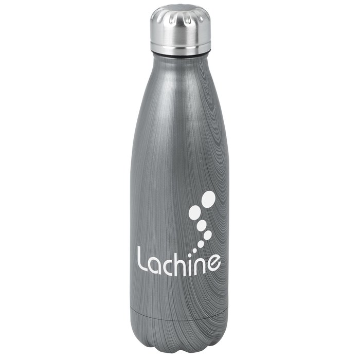 Custom Rockit Claw Stainless Water Bottle - 17 oz - Stone Grey