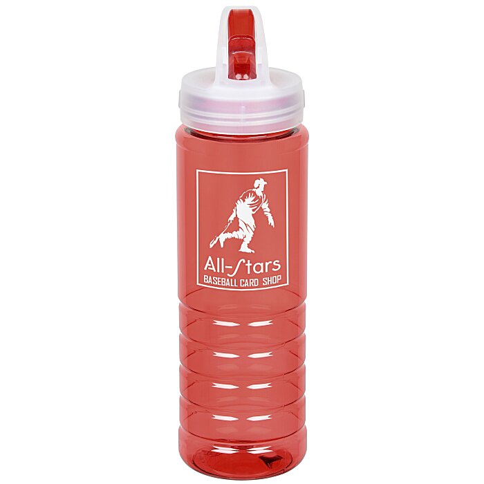 Custom Flip Out Ringed Sport Bottle - 26 oz.