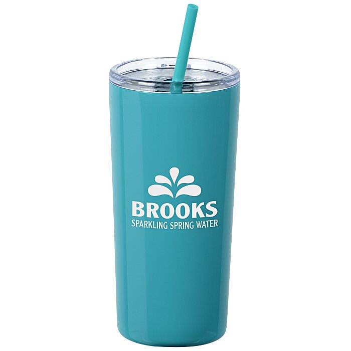 Custom Refresh Baylos Vacuum Tumbler with Straw - 20 oz