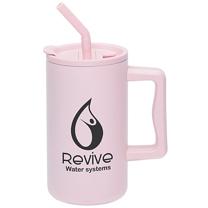 Custom Harmony Vacuum Mug with Straw - 27 oz.