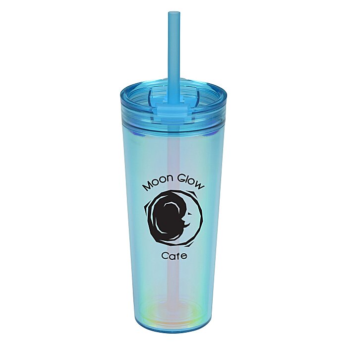 Custom Glam Tumbler with Straw - 24 oz
