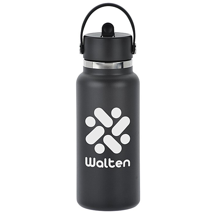 Custom Hydro Flask Wide Mouth with Flex Straw Cap - 32 oz