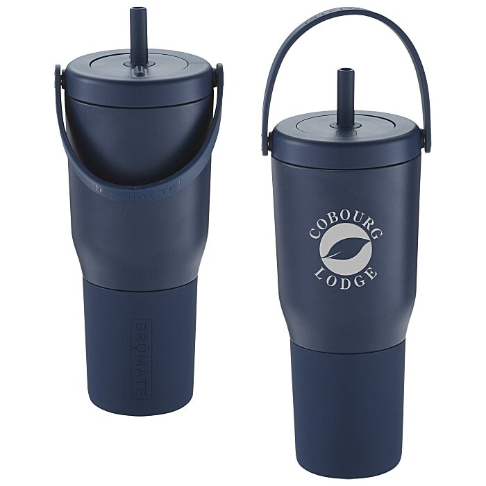 Custom BruMate Resa Vacuum Tumbler with Straw- 35 oz.- Laser Engraved
