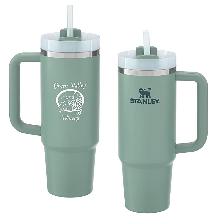 Custom Stanley Quencher H2.0 FlowState Vacuum Mug with Straw - 30 oz