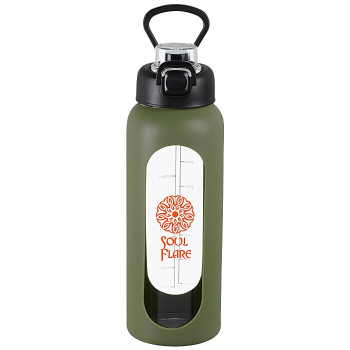 Custom Glacia Glass Water Bottle - 32 ounces