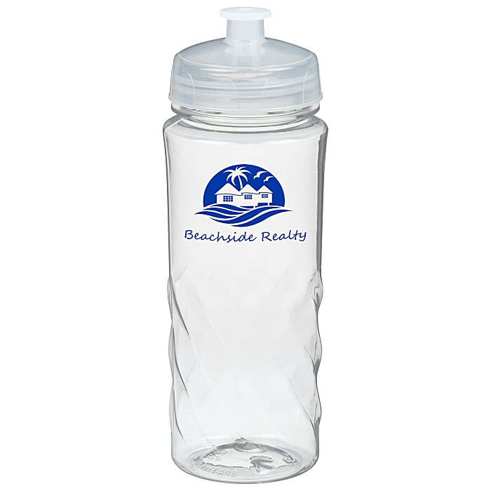 Custom Refresh Captivate Water Bottle - 20 ounces - Clear