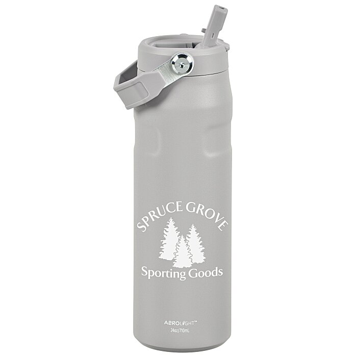 Custom Stanley IceFlow Aerolight Vacuum Bottle with Flip Straw Lid - 24 oz.