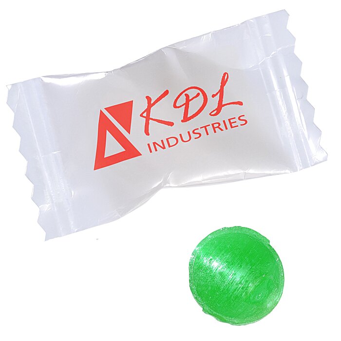 Custom FlavorBurst Candies - Fruit Assortment - White Wrapper