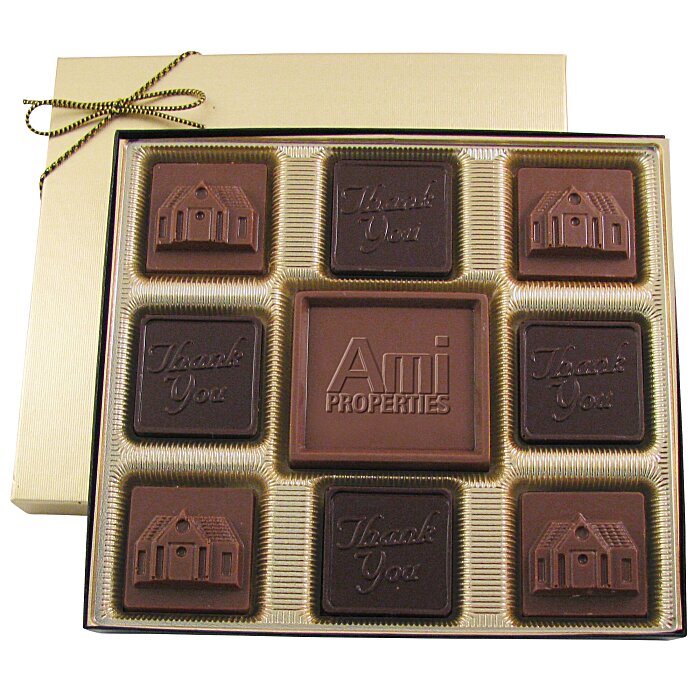 Custom Centrepiece Chocolates - 6 ounces - Thank You & House